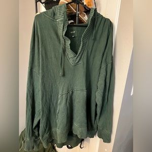 Aerie over sized v-neck sweatshirt